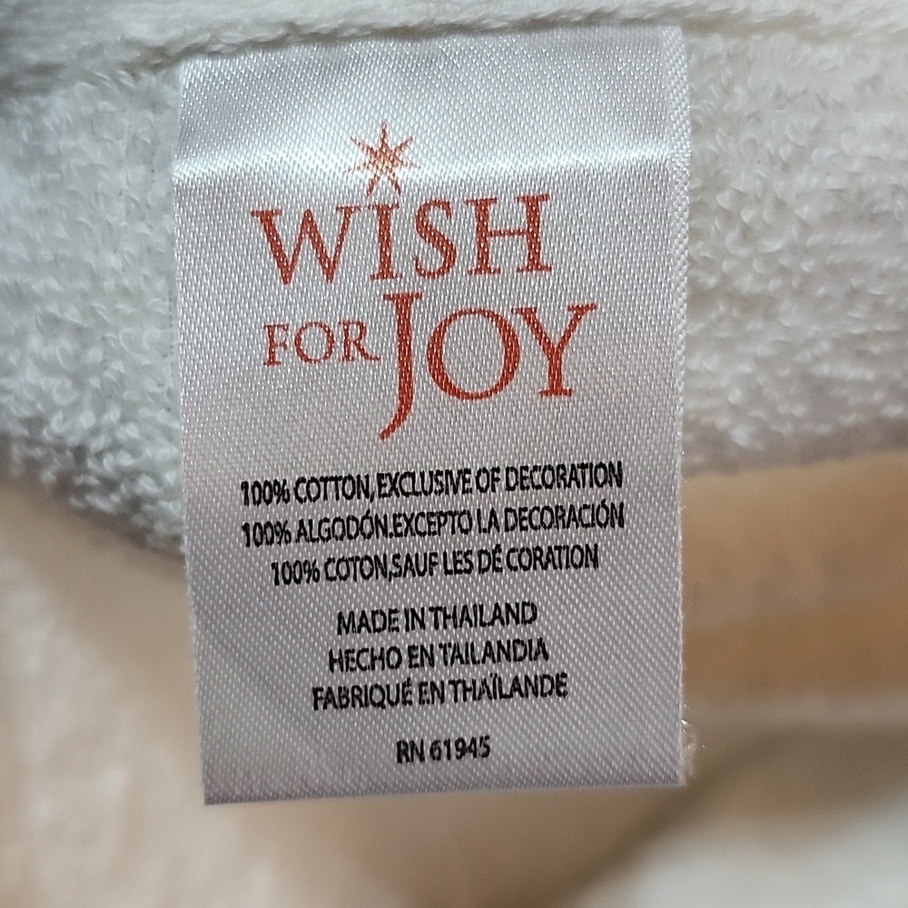 WISH FOR JOY EMBROIDERED RHINESTONES SNOWFLAKES 2-PC DISPLAY TOWEL SET - Picture 7 of 12
